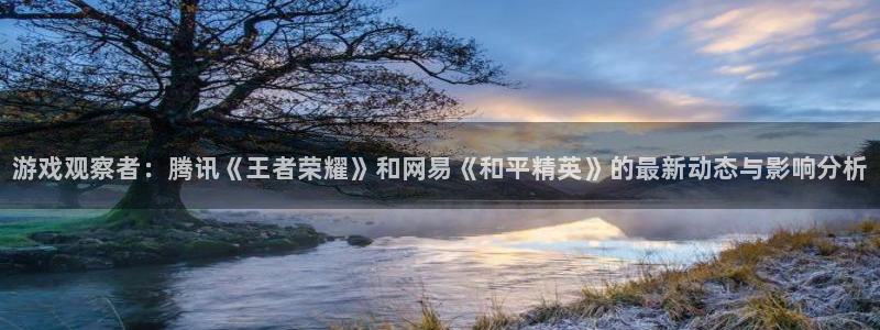 天美娱乐下载链接：游戏观察者：腾讯《王者荣耀》和网易《和平精